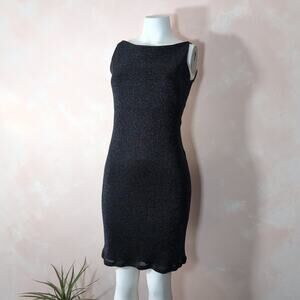 vintage 90s strappy open back dress, formula x, medium